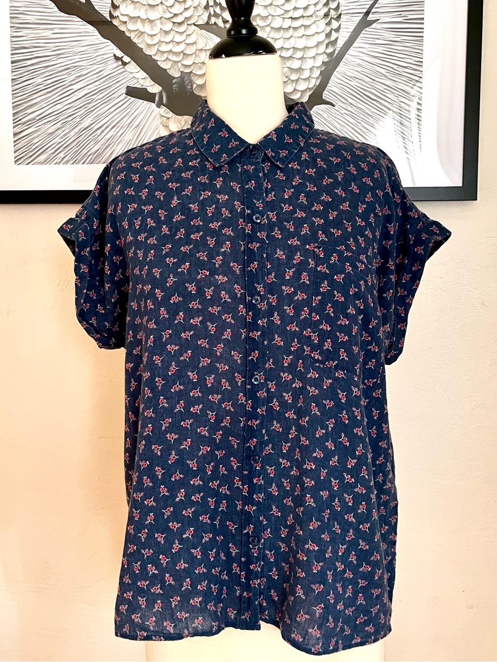 Orvis Linen Blend Button Down Shirt